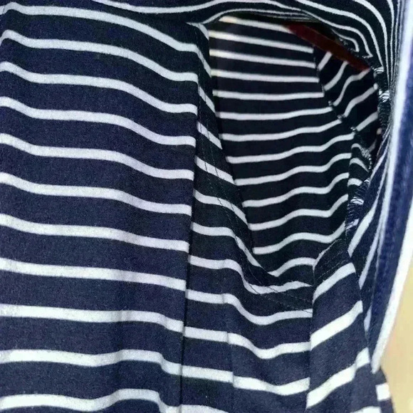 Women's Nursing Dress S Navy & White Striped - Picture 4 of 11